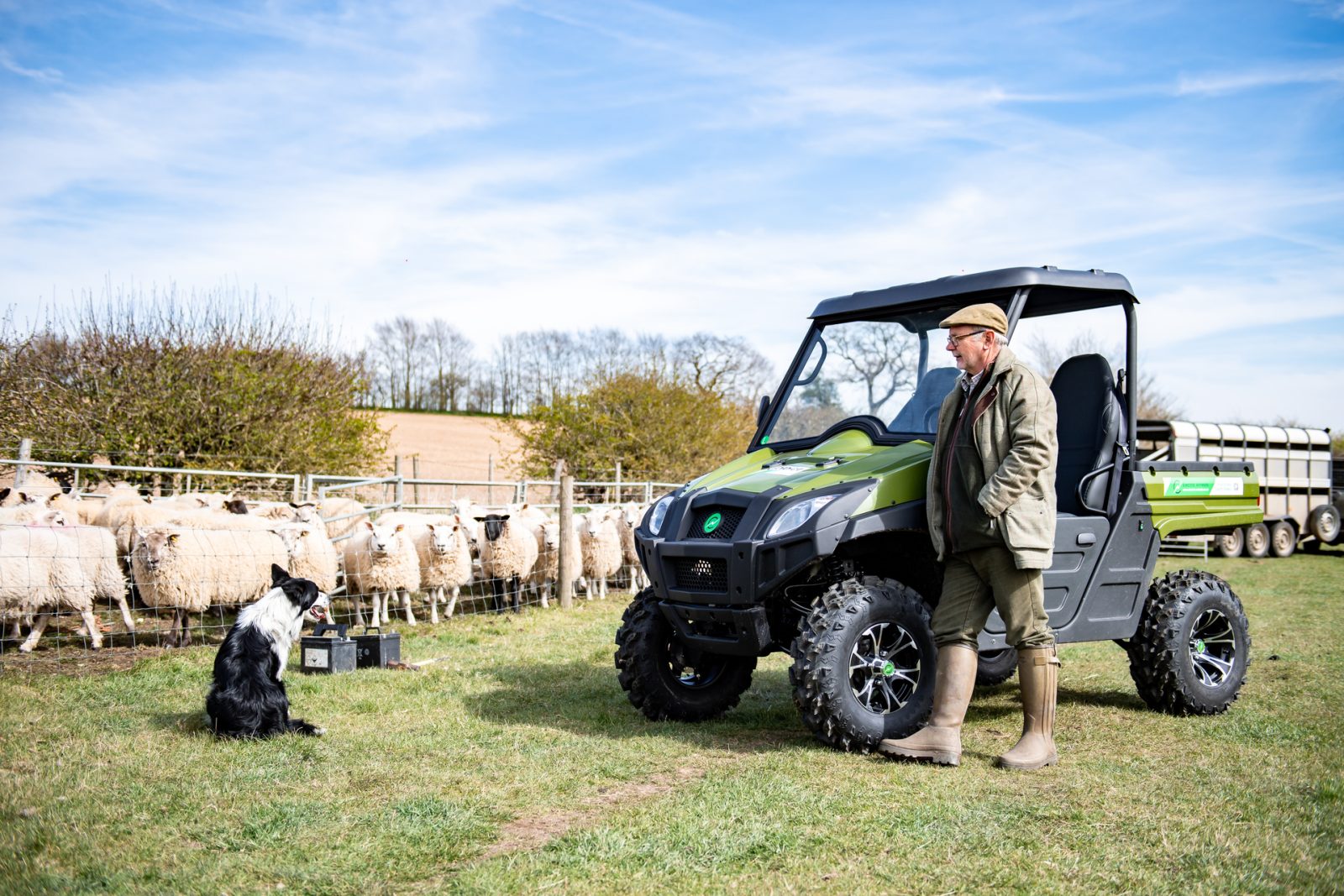 The Nipper 4×4 electric utv farm vehicle sheep