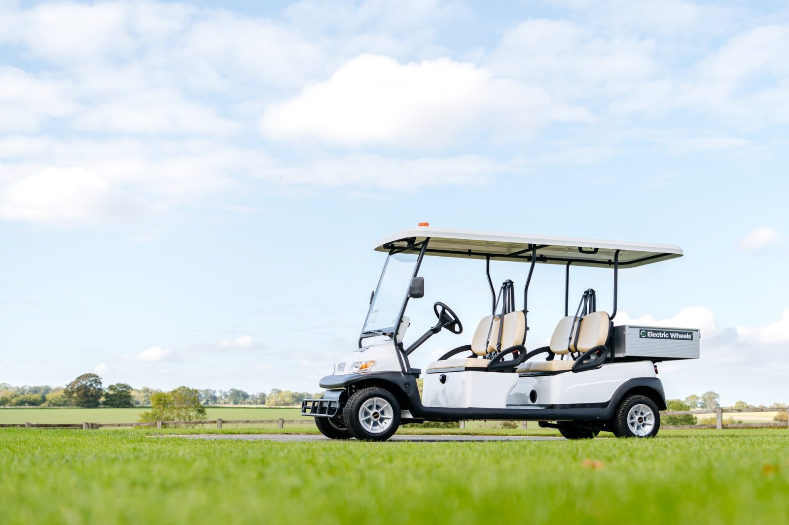 The Rider electric event hire golf cart