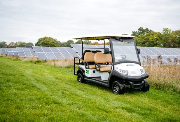 The Rider electric events and festival hire golf buggy
