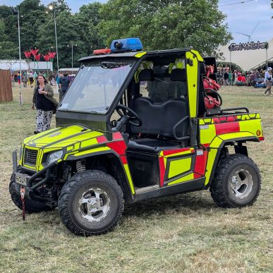 Wessex Fire and Rescue’s The Worker at a festival